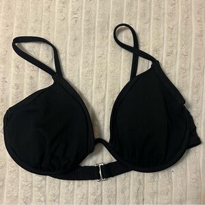 wired black bikini top